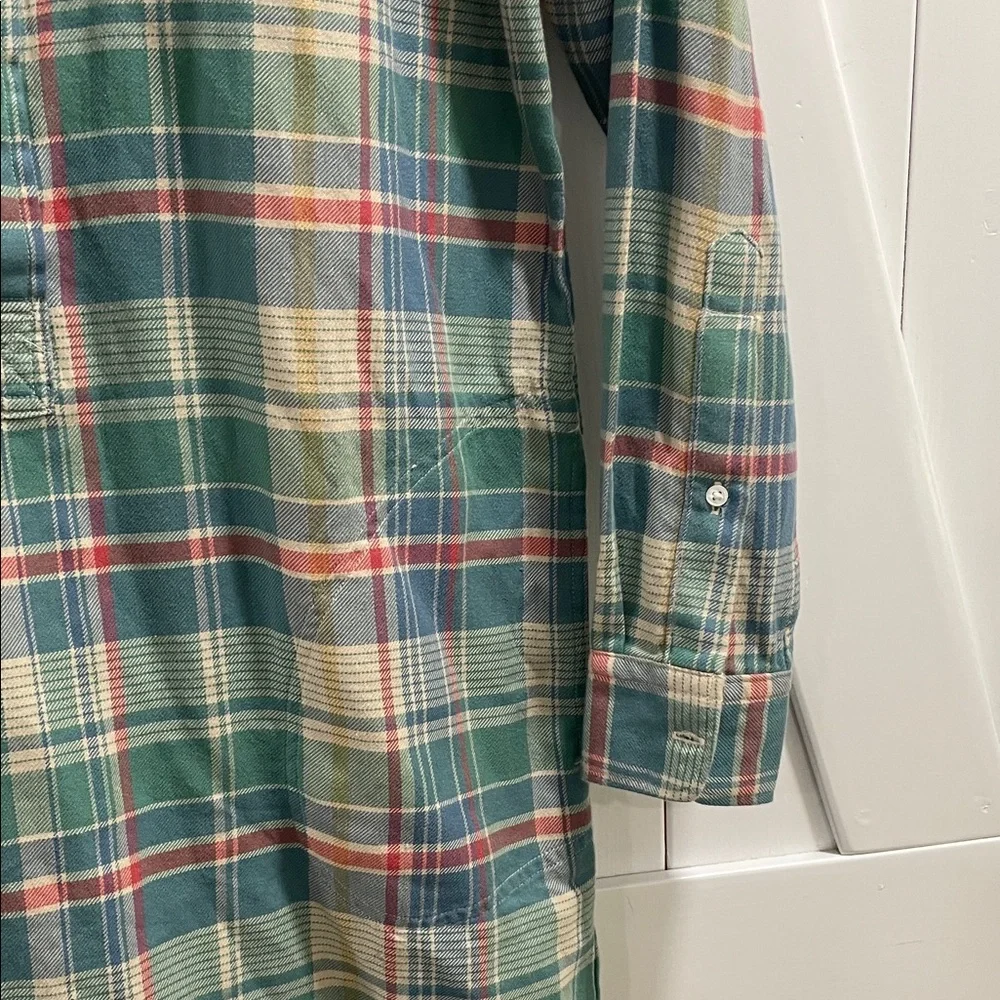 Polo by Ralph Lauren Plaid Shirt Dress - Green and Pink - Picture 6 of 13